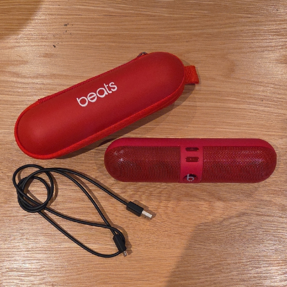 Red Portable Bluetooth Speaker
